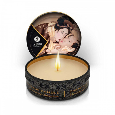 Mini lumanare de masaj si ambient SHUNGA, cu aroma de ciocolata, 30 ml# foto