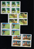 Romania 2002-Sporturi cu crose,serie 4 valori dantelate,bloc de 4,MNH