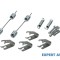 Set arcuri / arculete saboti frana spate Ford Transit Connect (2002-2012)[P65_,P70_,P80]