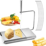 Feliator manual pentru branza Raincol, otel inoxidabil, argintiu, 21 x 12,5 x 14,8 cm