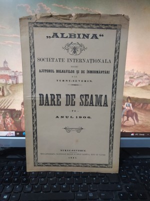 Albina Societate pt. ajutorul bolnavilor, Dare de seamă 1906, Turnu Severin, 081 foto