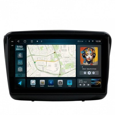 Navigatie 2K Mitsubishi L200 Pajero Sport 4GB RAM Android 13 Octacore Slot Sim 4G DSP GPS Wi-FI Carplay Android Auto USB Bluetooth Waze Touchscreen 9. foto