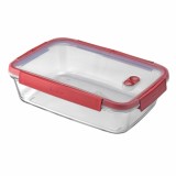 Caserola alimente, Curver Smart Cook, sticla, dreptunghiulara, transparenta, 3.7 L