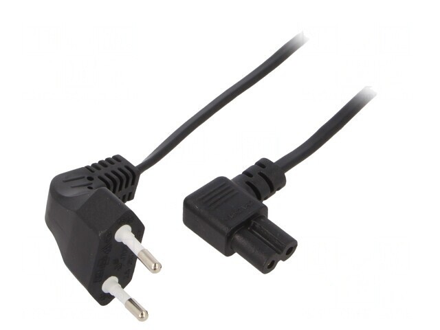 Cablu Electric 2x0,5mm2 PVC Negru 1m 2,5A 250V