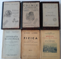 6 MANUALE SCOLARE FIZICA, CHIMIE, BIOLOGIE, GEOGRAFIE (INTERBELICE) foto