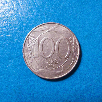 Moneda Italia - 100 Lire 1997 foto