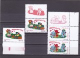 ZIUA INDRAGOSTITILOR,SERIE CU VINIETA + 1 SERIE,2002, MNH ** ROMANIA., Sarbatori, Nestampilat