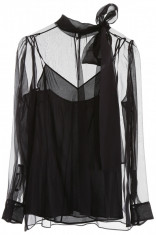 Camasa dama VALENTINO, Valentino voile blouse SB0AE02L2UP 0NO Negru foto