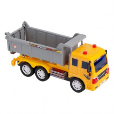 Camion interactiv de jucarie, model basculanta, galben, 28x9x19 cm foto