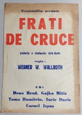 Frati de cruce - Afis film DEFA Berlin - Romaniafilm 1975, cinema Epoca de Aur foto