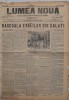 Ziar LUMEA NOUĂ, 1898, 4 pg format mare/ &rdquo;Răscoala evreilor din Galați&rdquo;