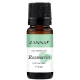 Ulei Esential Rozmarin Zanna, 10ml - 100% Natural, Aromaterapie, Stimulare Par, Concentrare, Antistres, Antiinflamator