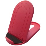 Suport pliabil de birou, ajustabil, cu stand, rosu, pentru telefoane si tablete de 4-11&quot;