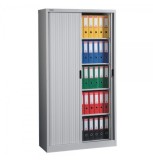 Dulap metalic Star Office cu usi tip tambur, 1000x420x1800 mm, 50 kg/polita, Neasamblat