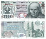 1977 ( 18 II ) , 10 pesos ( P-63i.2 ) - Mexic - stare aUNC