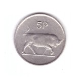 Moneda Irlanda 5 pence 1978, stare foarte buna, curata