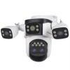 Camera Supraveghere LS-WL341-10X, Wi-Fi, 4 MP, 4 lentile, Vedere nocturna, Rotire Din Aplicatie, Rezistenta La Apa IP 66