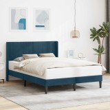 vidaXL Cadru de pat cu headboard albastru 160 x 200 cm Catifea 42027520