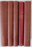 ISTORIA ROMANILOR de CONSTANTIN C. GIURESCU , 5 CARTI : VOLUMUL I , VOLUMUL II , PARTILE I - II , VOLUMUL III - PARTILE I - II , 1938 - 1946