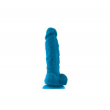 Dildo Clasic Coloursoft, Albastru, 12.7 cm, NS Toys