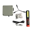Kit Ciobanas Splitter Alimentare Gard Electric Puhu cu Protectie Acumulator, Lanterna LED Multifunctionala 5W