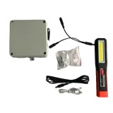 Cumpara ieftin Kit Ciobanas Splitter Alimentare Gard Electric Puhu cu Protectie Acumulator, Lanterna LED Multifunctionala 5W