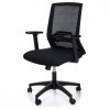 Scaun birou ergonomic Nordhold 2701, negru, ajustabil, spatar plasa, suport lombar, roti plastic, max 100kg