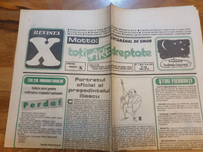 revista X - 19 octombrie 1993-anul 1,nr.1-prima aparitie,art. magda catone foto