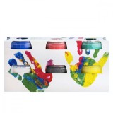 Vopsea pentru pictura cu degetele (6 culori) PlayLearn Toys, FEUCHTMANN