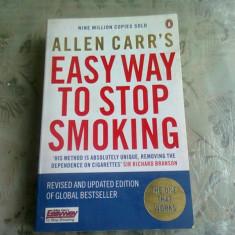 EASY WAY TO STOP SMOKING - ALLEN CARR'S (CARTE IN LIMBA ENGLEZA)