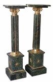 Set doua piedestaluri baroc din marmura BAR083