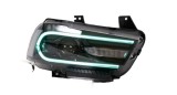 Set faruri Dodge Charger, 11.2014, montare fata, stanga+dreapta, indicator dinamic; cu animatii; cu LED RGB DRL, lumini de zi; D2H+D2S+H7; electric;