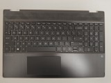 Carcasa superioara cu tastatura palmrest Laptop, HP, Pavilion X360 15-DQ, 15T-DQ, TPN-W140, L51363-001, 4600GF0E0001, neagra, layout US