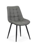 Scaun living si bucatarie BUC 206P, piele ecologica, picioare metalice, 120 kg
