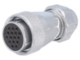 Mufă WF28 mamă IP67 10A pentru cablu 10,5-12,5mm