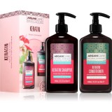 Arganicare Keratin Set set pentru păr cu cheratină 1 buc
