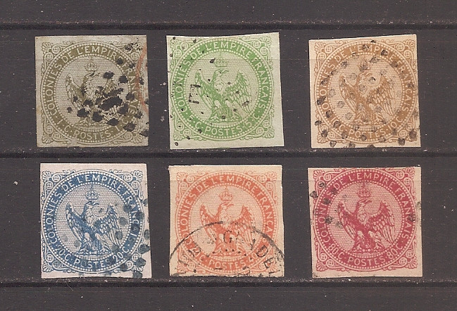Franta 1859-1865 - Vultur - H&acirc;rtie colorată, stampilat (VEZI DESCRIEREA)