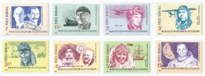 Rom&amp;acirc;nia, LP 1148/1985, Mari descoperitori si cutezatori, MNH foto