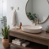 Lavoar pe blat Rea CLEO 61 BEIGE MATT