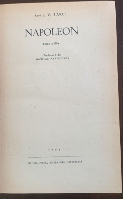 Napoleon - E. V. Tarle foto