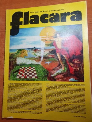 flacara 23 februarie 1974-articol ostra ,jud. suceava,cenaclul flacara foto