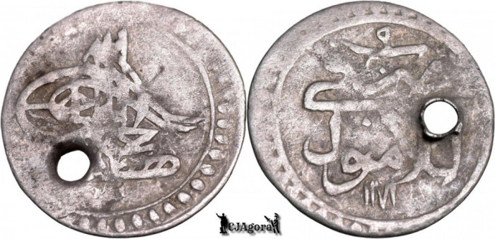 1766 (1171AH 9), AR Para - Mustafa al III-lea - Islambul - Imperiul Otoman