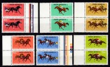ROMANIA 1974 LP 841 CENTENARUL CURSELOR DE CAI DIN ROMANIA PERECHE SERII MNH