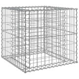 Cumpara ieftin Cos gabion, argintiu, 70x70x65 cm, fier galvanizat