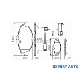 Placute de frana fata Mercedes E-CLASS (W211) 2002-2009