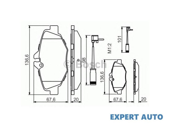 Set placute de frana fata Mercedes E-CLASS T-Model (S211) 2003-2009