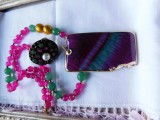 Inel nou,argint, rubine , jad, colier agate multicolore, 57 - 67, 60