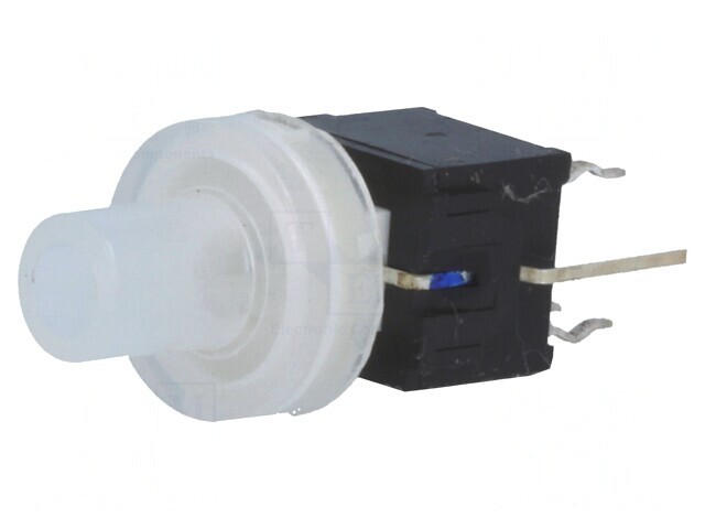 Comutator Tastatură DPDT cu LED Incolor THT