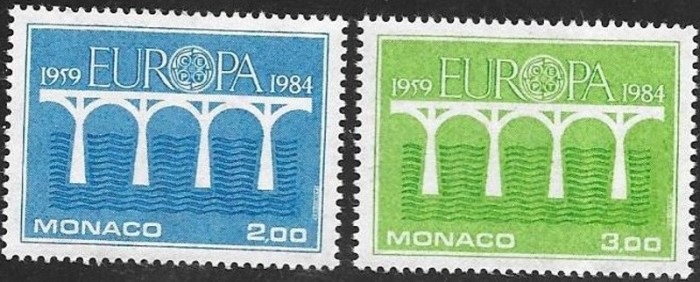 C2590 - Monaco 1984 - Europa 2v. neuzat,perfecta stare