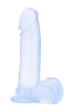 Dildo cu Ventuza Debra Stong and Brave Man, 19.5cm, PVC Transparent, Realist